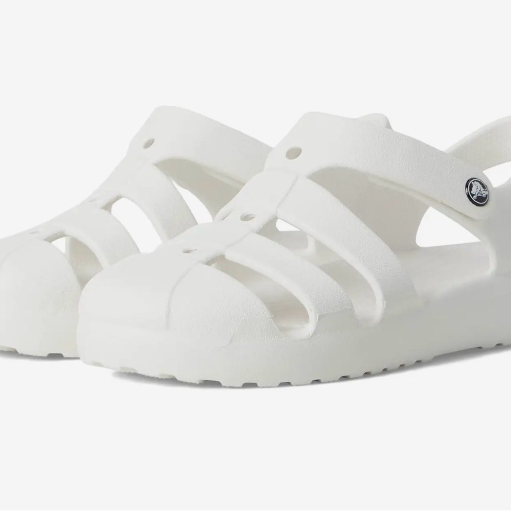 CROCS Kids Classic Fisherman Sandals White C11 - Gently Used